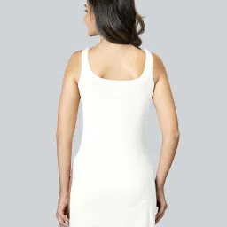 Lyra White Cotton Plain Slip image 2