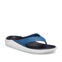 Crocs Unisex LiteRide Vivid Blue & Black Flip Flops-picture-13