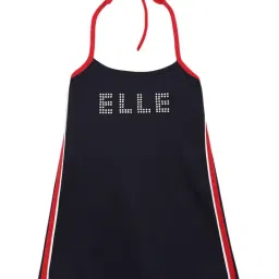 Elle Kids Navy Printed Dress-image-52