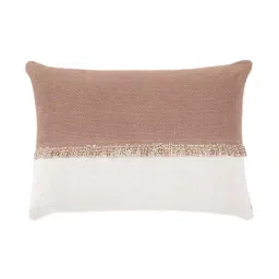 Home4U Brown & Cream Cotton Cushion Cover-picture-10