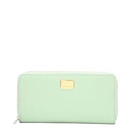 Van Heusen Green Solid Zip Around Wallet for Women-picture-42