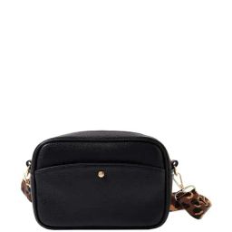 Accessorize London Black Solid Medium Sling Handbag-image-85