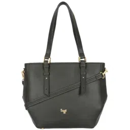 Baggit Black Solid Medium Tote Handbag-picture-10