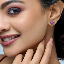 Joyalukkas 22k Gold Convex Stud Earrings for Women image 2