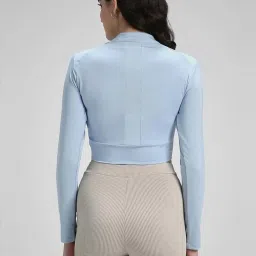 Forever 21 Blue Regular Fit Sports Jacket image 2