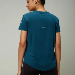 SILVERTRAQ Teal Relaxed Fit T-Shirt image 2