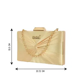 Enoki by Baggit Cujo N Golden Solid Clutch image 2