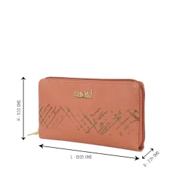 Enoki by Baggit Raditz N Tan Printed Zip Around Wallet for Women image 2