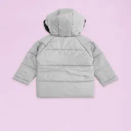 Pantaloons Baby Kids Grey Quilted Full Sleeves Jacket image 2
