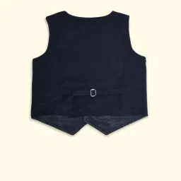 Pantaloons Baby Kids Navy Regular Fit Waistcoat image 2