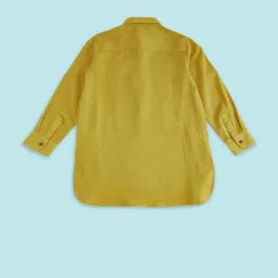 Pantaloons Baby Kids Mustard Regular Fit Full Sleeves Kurta image 2