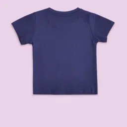 Pantaloons Baby Kids Mint Green & Blue Cotton Printed Dungaree Set image 2