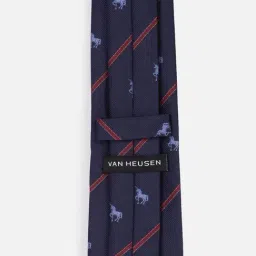 Van Heusen Navy Embroidered Tie image 4