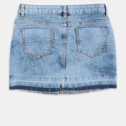 Pantaloons Junior Kids Blue Cotton Regular Fit Skirt image 2