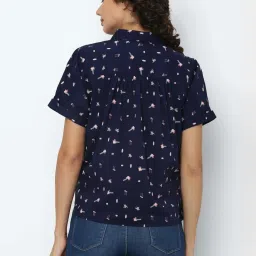 Solly by Allen Solly Navy Printed Shirt image 2