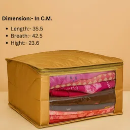 Fessist Set of 6 Multi-Utility Saree Cover Organiser image 2