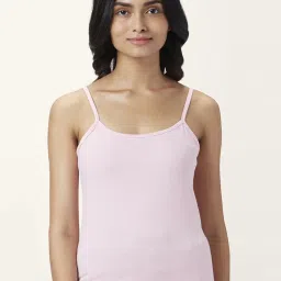 Dreamz by Pantaloons Pink & Black Cotton Camisoles - Pack Of 2 image 2