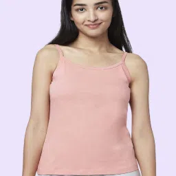 YU by Pantaloons Maroon & Pink Cotton Camisoles - Pack Of 2 image 2