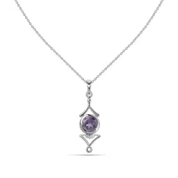 Ornate Jewels 925 Silver Purple Rhodium Plated Natural Amethyst for Women & Girls-picture-35