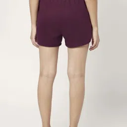 Ajile by Pantaloons Purple Cotton Sports Shorts image 2