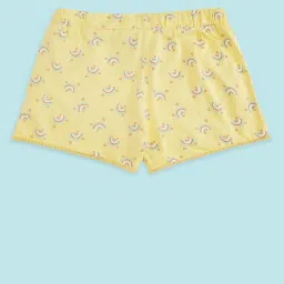 Pantaloons Junior Kids Yellow Cotton Printed Shorts image 2