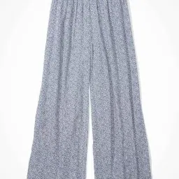 American Eagle Outfitters Blue Printed Wide Leg Pants image 2