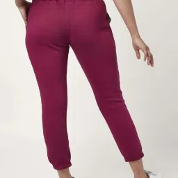 People by Pantaloons Red Mid Rise Joggers image 2