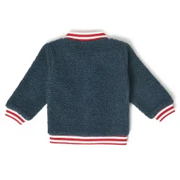 MiArcus Kids Navy Solid Full Sleeves Jacket image 2