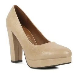 London Rag Women's Beige Casual Pumps image 2