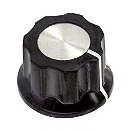 ALCOSWITCH - TE CONNECTIVITY Fluted Skirt Knob, Black, 19 mm, PKES60B1/4-picture-22
