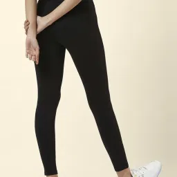 People by Pantaloons Black High Rise Tights image 2