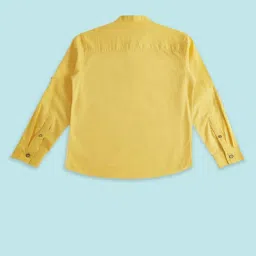 Pantaloons Baby Kids Yellow Cotton Regular Fit Full Sleeves Shirt image 2