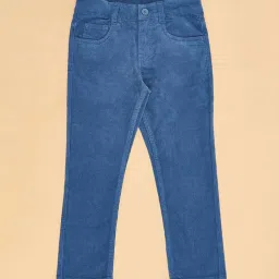 Pantaloons Junior Blue Regular Fit Trousers image 2
