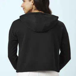 People by Pantaloons Black Printed Sweatshirt image 2