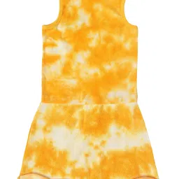 MiArcus Kids Yellow Printed Vest with Shorts image 2