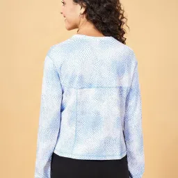 Ajile by Pantaloons Blue Cotton Printed Sports T-Shirt image 2