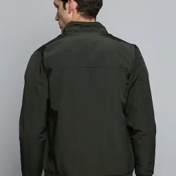 showoffff Showoff Olive Regular Fit Striped Jacket image 2