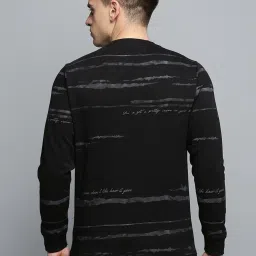 showoffff Showoff Black Cotton Regular Fit Printed Sweatshirt image 2
