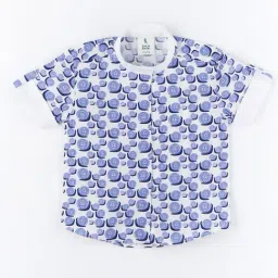 zach and kiki ZACH &KIKI Boys Blue Cotton Printed Shirt-picture-18