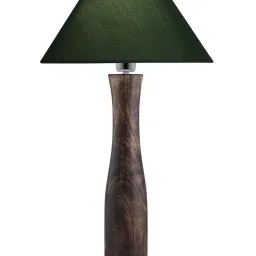 Homesake Black Wooden Table Lamp (Bulb Included) - Set of 1 image 2