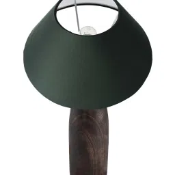 Homesake Black Wooden Table Lamp (Bulb Included) - Set of 1 image 4