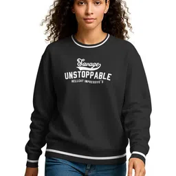 HELLCAT Women Typography Printed Round Neck Regular Fit T-shirt-picture-14