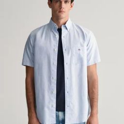 GANT Solid Button Down Regular Fit Shirt-picture-11