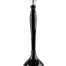 Homesake Glossy Black Royal Ovoid Aluminium Table Lamp with Green Cone Shade (Bulb Included) image 4