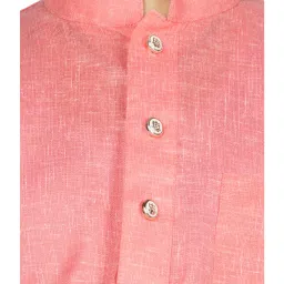 SG Yuvraj Kids Pink & White Solid Kurta with Churidars image 4