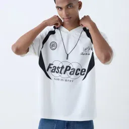 nuon men Nuon by Westside Off-White Colourblock Relaxed-Fit T-Shirt-picture-40