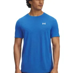 UNDER ARMOUR Blue Seamless Vanish Short Sleeves T-Shirt-image-6