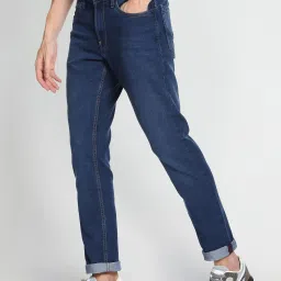 Arrow Sport Dark Blue Lightly Washed Slim Fit Jeans image 3