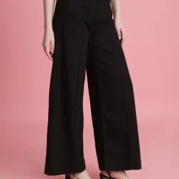 Bene Kleed Black Wide Leg High-Rise Jeans image 4