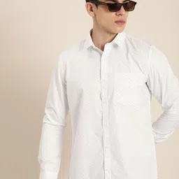 encore by INVICTUS Micro-Ditsy Printed Casual Shirt image 1